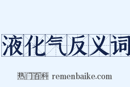 液化气反义词是什么意思的图片